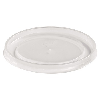 Chinet 89112 16 oz. - 32 oz. Plastic High Heat Vented Lid - White (50/Bag, 10/Bags Carton)