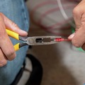Pliers | Klein Tools VDV026-049 7 in. Connector Crimping Needle Nose Pliers - Yellow image number 7