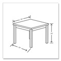 Office Furniture & Lighting | HON H80192.LKI1LKI1 80000 Series 24d x 24w x 20h Laminate Occasional Corner Table - Kingswood Walnut image number 3