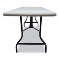 Office Jansan | Iceberg 65223 72 in. x 30 in. x 29 in. IndestrucTable Industrial Rectangular Folding Table - Platinum image number 3
