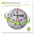 Office & Office Supplies | Champion Sports VIPER4 VIPER 8 in. to 8.25 in. Diameter No. 4 Size Soccer Ball - White image number 2