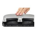  | PaperPro 2220 9/32 in. Holes 20-Sheet EZ Squeeze 3-Hole Punch - Black/Silver image number 2