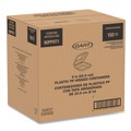 Food Trays, Containers, and Lids | Dart 90PPHT1 9 in. x 8.75 in. x 3 in. ProPlanet Microwaveable Plastic Hinged Containers - Clear (150/Carton) image number 3