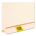 Office Jansan | Smead 68321 1.50 in. x 0.75 in. Year 2021 End Tab Folder Labels - Yellow/Black (500 Labels/Roll) image number 3
