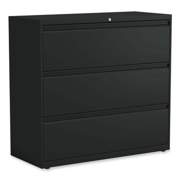 Alera 25505 Three-Drawer Lateral File Cabinet - Black