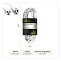 Office Electronics & Batteries | GoGreen Power GG-13740WH 16 AWG Outdoor Extension Cord, 40 ft, 13 A, White image number 1