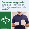 Cleaning & Janitorial Supplies | Tork 420590 1-Ply 8.3 in. x 9.45 in. Xpress Compressed Multifold Hand Towels - White (12/Carton) image number 6