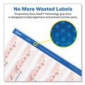 Office Jansan | Avery 22845 9.75 in. x 1.25 in. Water-Resistant Wraparound Labels with Sure Feed - White (40/Pack) image number 4