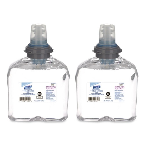 Labor Day Sale! Save $30 off $199! | PURELL 5393-02 1,200 mL Refill Advanced Hand Sanitizer E3-Rated Foam - Fragrance-Free (2/Carton) image number 0