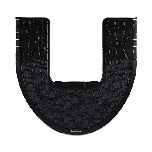 Office Jansan | Boardwalk PSCM-P-000I006M-00-21430 22 in. x 22 in. Rubber Commode Mat 2.0 - Black (6/Carton) image number 0