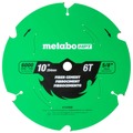 Circular Saw Blades | Metabo HPT 115764M 10 in. 6-Tooth Industrial PTFE Fiber Cement Blade image number 0