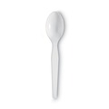 Dixie TH207 Grab-N-Go Heavyweight Polystyrene Plastic Teaspoons - White (100-Piece/Box, 10 Boxes/Carton) image number 1
