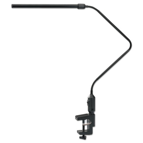  | Alera ALELED902B 5.13 in. W x 21.75 in. D x 21.75 in. H LED Desk Lamp with Interchangeable Base/Clamp - Black image number 0