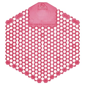Fresh Products 10 Screens/Box Wave 3D Urinal Deodorizer Screen - Spiced Apple Fragrance, Red