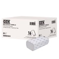 Cleaning & Janitorial Supplies | GEN 5301 9.25 in. x 9.05 in. 1-Ply Multifold Towels - White (16/Carton) image number 0