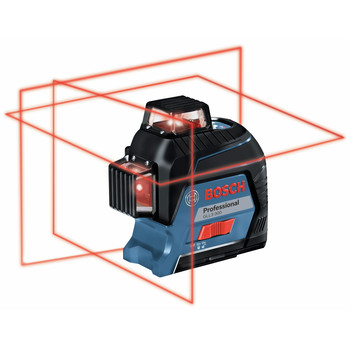 MEASURING TOOLS | Factory Reconditioned Bosch GLL3-300-RT 360 Degrees Three-Plane Leveling and Alignment-Line Laser