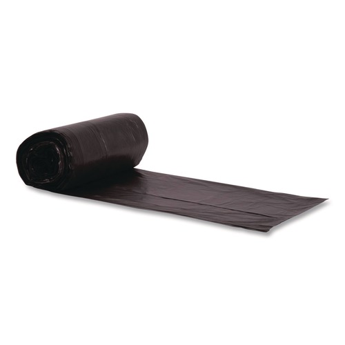 Trash Bags | Boardwalk Z8048WKKR01 40 in. x 48 in. 45 gal. 22 mic High-Density Can Liners - Black (150/Carton) image number 0