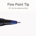 Pens | TOPS PEN12126 Fine 0.7 mm PENTONIC Stick Ballpoint Pen - Assorted Ink Colors/Black Barrel (25/Pack) image number 4