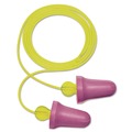 Ear Plugs | 3M P2001 No-Touch 29 dB NRR Corded Push-to-Fit Single-Use Earplugs - Purple/Yellow (100/Box) image number 1