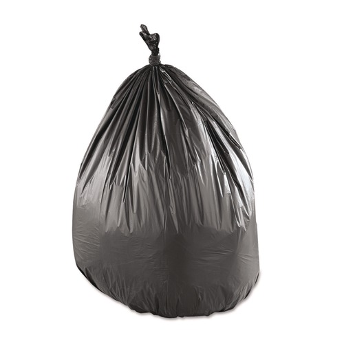 Trash Bags | Inteplast Group SLW4347SPK-C 43 in. x 47 in. 1.15 mil 55 Gallon Low-Density Commercial Can Liners - Black (100/Carton) image number 0