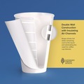 Cups and Lids | SOLO DWTG16W Thermoguard 16 oz Sustainable Forest Print Insulated Paper Hot Cups - White (600/Carton) image number 5