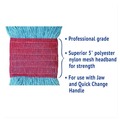 Cleaning & Janitorial Supplies | Boardwalk BWK503BLCT 5 in. Super Loop Cotton/Synthetic Fiber Wet Mop Head - Large, Blue (12/Carton) image number 8