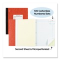 Office Jansan | National 43649 200 Sheets 11 in. x 9.25 in. Two-Part Carbonless Quadrille Rule (4 sq-in.) Duplicate Laboratory Notebooks - Brown Cover image number 6