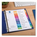 Office Jansan | Avery 11141 Ready Index 11 in. x 8.5 in. 12-Tab 1 to 12 Customizable TOC Dividers - Multicolor Tabs/White (1-Set) image number 6