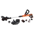 String Trimmers | Black & Decker LST522 20V MAX Lithium-Ion 2-Speed 12 in. Cordless String Trimmer/Edger Kit (2.5 Ah) image number 0