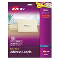 Office Jansan | Avery 18660 1 in. x 2.63 in. Matte Clear Easy Peel Mailing Labels with Sure Feed Technology - Clear (300/Pack) image number 0
