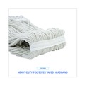 Cleaning & Janitorial Supplies | Boardwalk BWK4024CCT Pro Loop Web/Tailband Cotton Wet Mop Head (12/Carton) image number 6