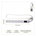 Office Electronics & Batteries | GoGreen Power GG-16103MINBK 2 ft. Cord 160 Joules 6 Outlet Mini Surge Protector - Black image number 3