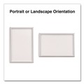 Office & Office Supplies | Universal UNV08233 17 in. x 11 in. Insert Aluminum Poster Frame - Silver image number 2