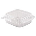 Office Jansan | Dart C90PST1 ClearSeal 8.3 in. x 8.3 in. x 3 in. Hinged-Lid Plastic Containers - Clear (250/Carton) image number 3