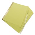 Office Jansan | Universal UNV20813 Deluxe Preprinted Plastic Coated 1-to-31 Tab Dividers with Black Printing - Buff (1 Set) image number 1