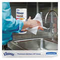 Cleaning & Janitorial Supplies | Kleenex 13964 11 in. x 10.4 in. Premiere Kitchen Roll Towels - White (70/Roll, 24 Rolls/Carton) image number 1
