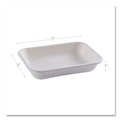 Food Trays, Containers, and Lids | Eco-Products EP-SCRC16NFA 16 oz 7 x 5 x 1 Vanguard Worldview Renewable and Compostable Sugarcane Take-Out Containers - White (400/Carton) image number 2