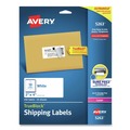 Office Jansan | Avery 05263 2 in. x 4 in. Shipping Labels with TrueBlock Technology for Laser Printers - White (10/Sheet, 25 Sheets/Pack) image number 0