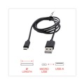 Office Electronics & Batteries | Innovera IVR30006 3 ft. USB to Micro USB Cable - Black image number 3