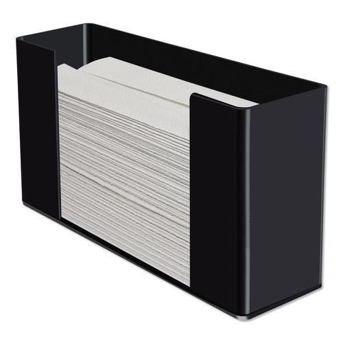 Paper Towel Holders | Kantek AH190B 12.5 in. x 4.4 in. x 7 in. MultiFold Paper Towel Dispenser - Black image number 0