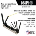  | Klein Tools 70582 7-Key Metric Folding Hex Key Set image number 1