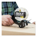 Tapes & Adhesives | Duck 284984 MAX 1.88 in. x 54.6 yards 3 in. Core Packaging Tape with Pistol Grip Dispenser - Crystal Clear image number 1