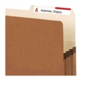 File Folders | Smead 73085 1.75 in. Expansion Letter Size Redrope Drop Front File Pockets with 2/5-Cut Guide Height Tabs (25/Box) image number 3