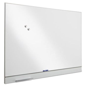 Iceberg Polarity 72 in. x 46 in. Magnetic Dry Erase White Board - White Surface/Silver Aluminum Frame