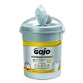 Cleaning & Janitorial Supplies | GOJO Industries 6396-06 10.5 in. x 12 in. 2-Ply Hand Cleaning Scrubbing Towels - Silver/Yellow (6/Carton) image number 2