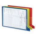 File Folders | Smead 61951 1/3-Cut End Tab Out 8.5 in. x 11 in. Colored Poly Out Guides with Pockets - Blue (25/Box) image number 2