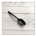 Food Service | Boardwalk BWKSPOONBLPP Mediumweight Polypropylene Spoon Cutlery - Black (1000/Carton) image number 3