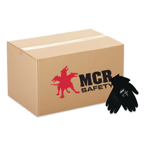 MCR Safety Ninja HPT PVC Coated Nylon Gloves - X-Large/Black (1-Dozen)