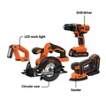 Clearance Center | Black & Decker BD4KITCDCMSL 20V MAX Lithium-Ion Cordless 4-Tool Combo Kit with 2 Batteries (1.5 Ah) image number 10