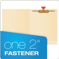 Office Jansan | Pendaflex 13140EE 0.75 in. Expansion 11-pt Manila 1 Fastener Letter Size Laminated End Tab Fastener Folders - Manila (50/Box) image number 1